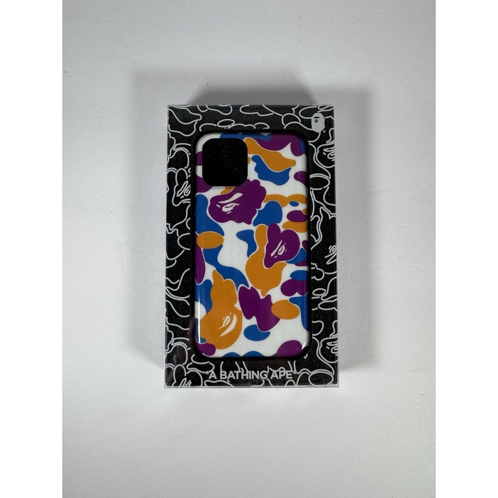 A Bathing Ape BAPE ABC Camo iPhone 11 Pro Case Purple Multi 1G22182068 NEW